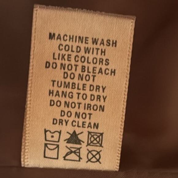 MAX STUDIO COGNAC CLASSIC FAUX / VEGAN LEATHER MOTO JACKET SIZE SMALL - Picture 6 of 6